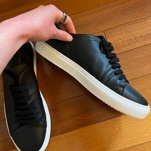 Axel Arigato Worn Once Black and White Sneakers Modern Minimalist Design